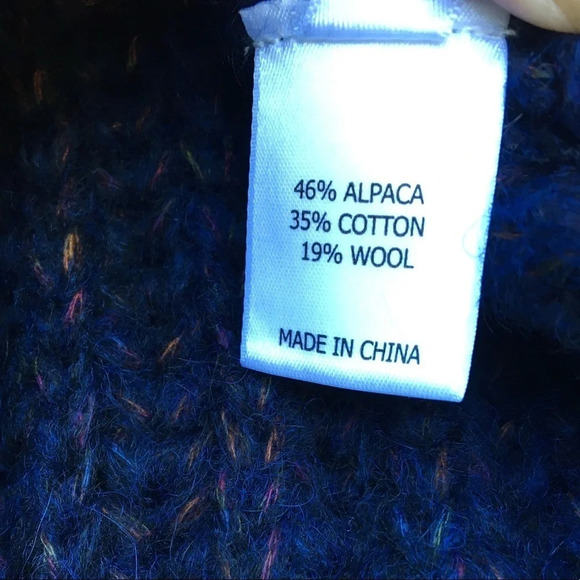 NWT LA Ligne Navy Fuzzy Wuzzy Knit Sweater XS - Picture 9 of 10